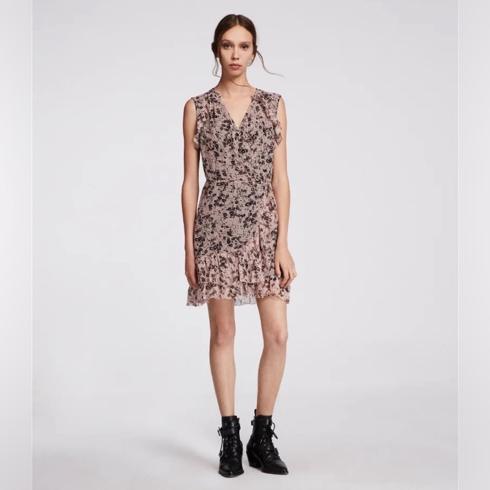 ALLSAINTS Priya Petal Wrap Dress